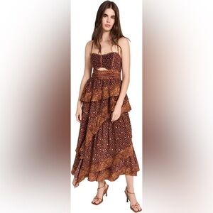 Ulla Johnson Josana Brown Agate Dress